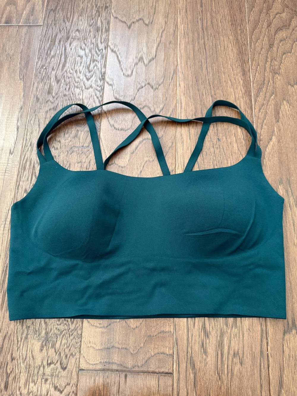 Women’s Offline by Aerie Seamless Dark Green  Bra with Crisscross Straps size XL